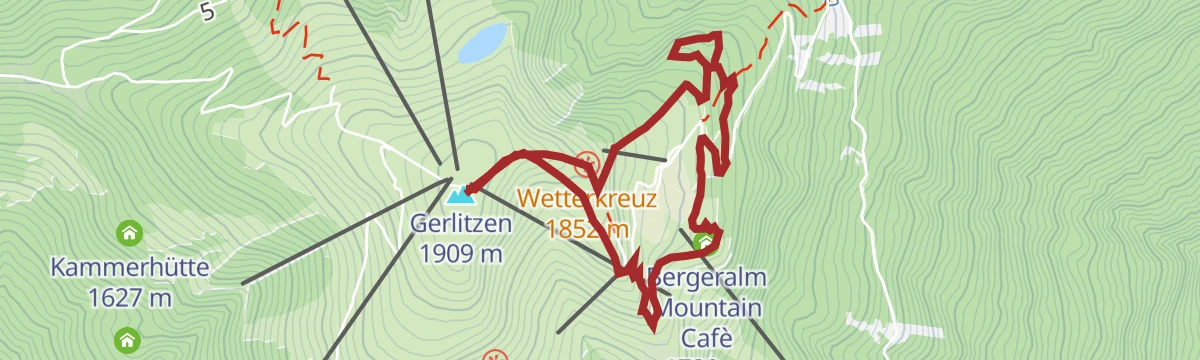 Route map: Bergeralm Rundweg
